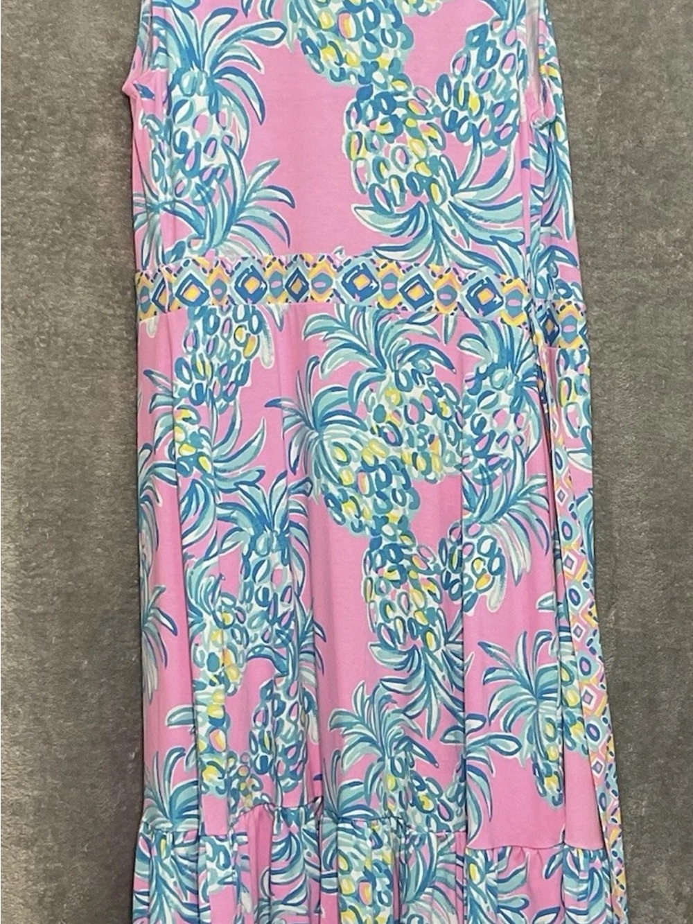 Lilly Pulitzer Hot Pink and Aqua Print Dress - Picture 4 of 6
